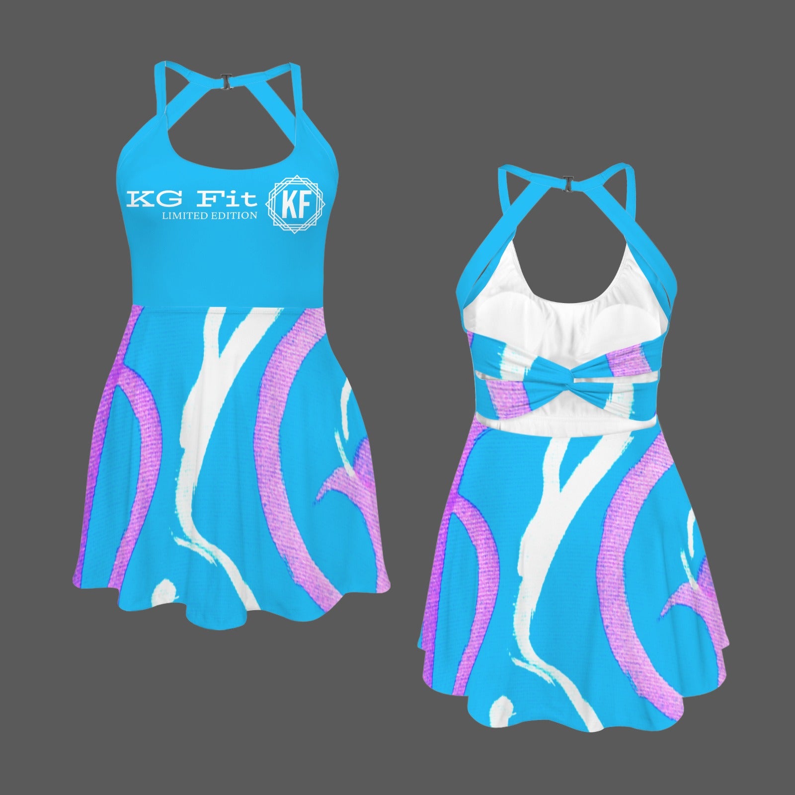 Melancholy Buckle Back Cutout Pocket Sports Dress