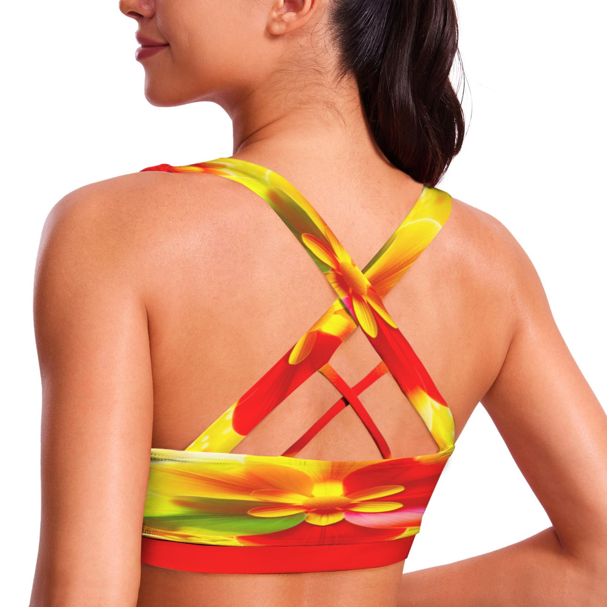 kg.logo.green sports bra